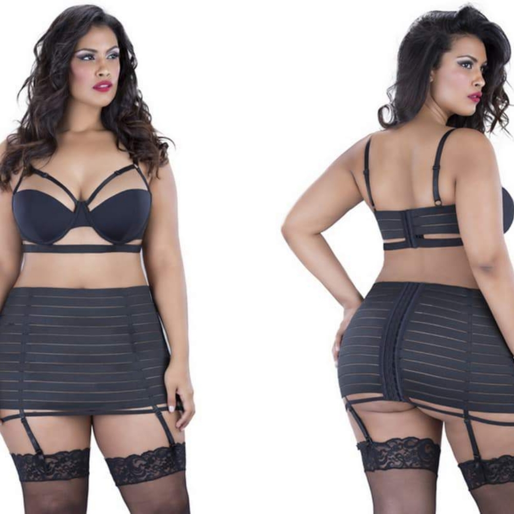 Hips and Curves Bandage Garter Skirt Lingerie